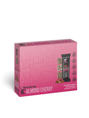 Almond Cherry E3 Protein bar box pink